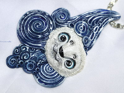 "Дух Северного Моря. Баллада о Бельке" - фэнтези-подвеска в кельтском стиле