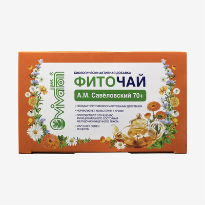 Товар Бад к пище Фиточай "Виватон" Савеловский 70+ пакетированный (30 пак.)