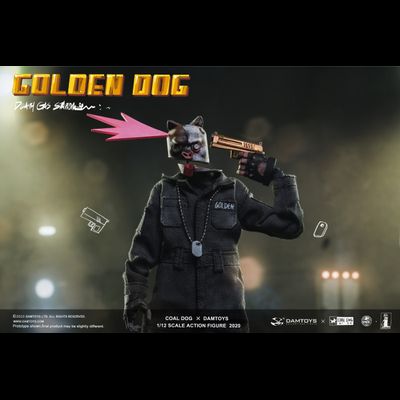 ПОМЯТА УПАКОВКА - Золотой Пёс - Коллекционная ФИГУРКА 1/12 scale GOLDEN DOG – Death Gas Station series (PES022) - Damtoys x Coal Dog