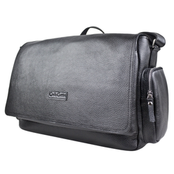 Кожаная мужская сумка Toara black (арт. 5058-61)