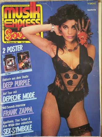 Musikexpress Sounds Magazine November 1984 Apollonia, Иностранные музыкальные журналы,Intpressshop