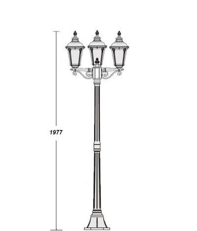 Светильник садово-парковый Munich2 SBl-3
