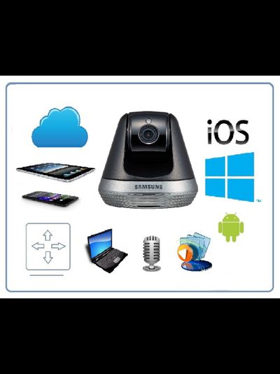 Видеоняня моторизированная Samsung SmartCam SNH, FullHD