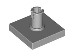 Tile, Modified 2 x 2 with Pin, Light Bluish Gray (2460 / 4211365 / 6313188)