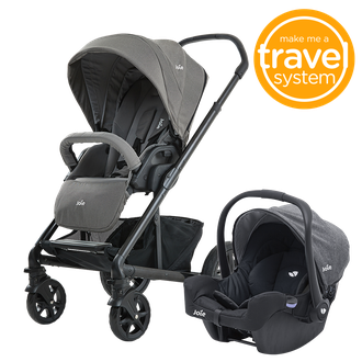 Прогулочная коляска Joie Chrome DLX 2 в 1 Travel System