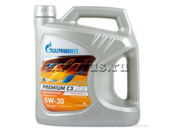Масло моторное Gazpromneft Premium C3 5W-30 синтетическое 4 л 253142230