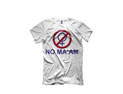 Прикольные футболки с надписями, печать на майках, Футболка NO MA'AM, Эла Банди, Женаты с детьми