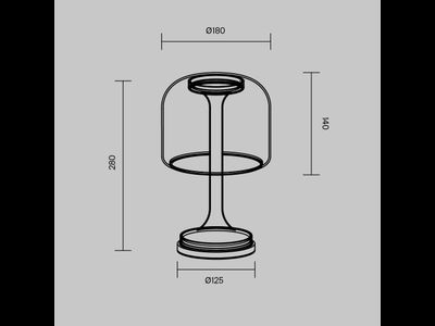 Настольный светильник Spirito, MOD286TL-L8B3K, Maytoni