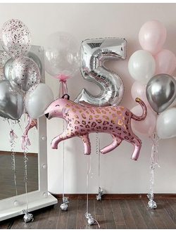 Сет "Леопард" (18 шариков + 1 цифра + баблс)