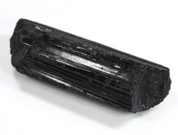 Турмалин чёрный (шерл), кристалл необработанный, Бразилия (81*30*24 мм, 120 г) №37621
