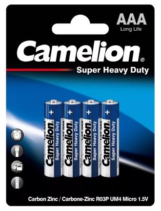 Батарейка солевая Camelion R03/4BL Super Heavy Duty 4 штуки
