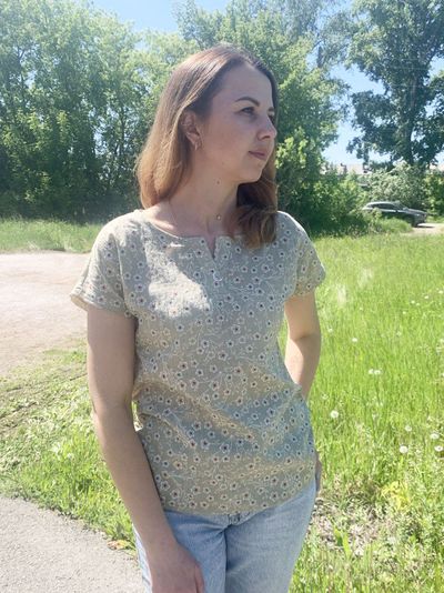 Блузка 478-04230 бежевый