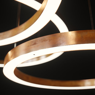 Henge Light Ring Horizontal D60 Copper