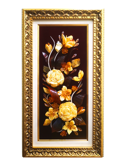Картина из янтаря 15 * 35 см.