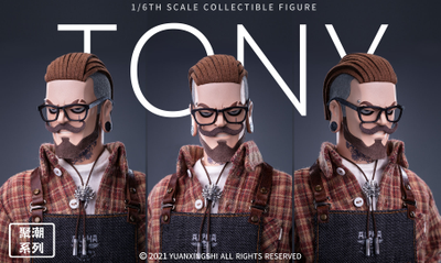 Барбер Тони - Коллекционная ФИГУРКА 1/6 Gathering Trend Series FirstRound Oil head Barber Tony (JC-001) - YUANXINGSHI