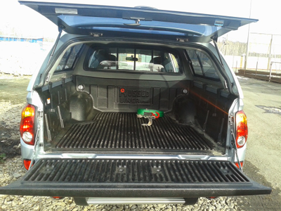 Кунг SJS на Mitsubishi L200 удлиненный кузов c 2013-2014-2015 г.в. с виниловой внутренней обшивкой