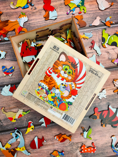 Фигурный пазл MAXI "Котик"