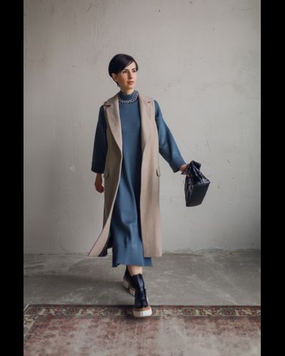 Жилет из шерсти (песочный)