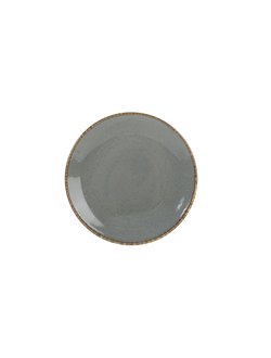 Тарелка 28 см фарфор цвет тёмно-серый