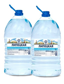Вода артезианская питьевая негазированная "Липецкая" 6л