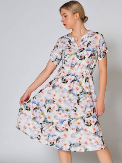 Платье: 473-0523 цветы