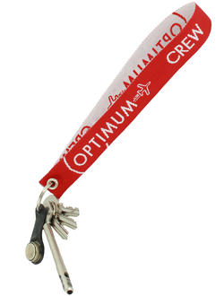 Бирка - брелок для ключей Optimum Crew, красная