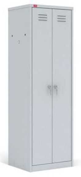Двухсекционный металлический шкаф для одежды ШРМ-С/800