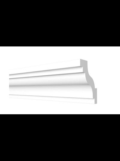 Потолочный плинтус DECOR-DIZAYN DD28, из дюрополимера, под покраску, ударопрочный