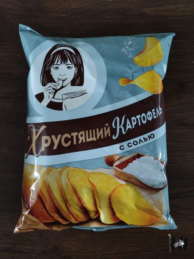 Хрустящий картофель "ДЕВОЧКА" соль 160 гр.