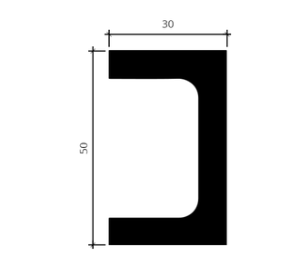 Молдинг 1.51.805 - 50*30*2000мм