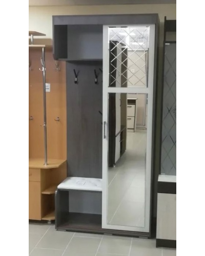 Прихожая Варда ясень темный/белый (BTS)