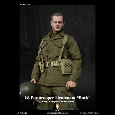 Американский десантник в Арденнах (зимняя форма) - КОЛЛЕКЦИОННАЯ ФИГУРКА 1/6 US Paratrooper Lieutenant Buck (FP-012A) - Facepoolfigure