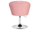 Кресло дизайнерское DOBRIN EDISON, розовый велюр (1922-16)