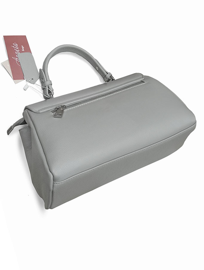 (АРТИКУЛ: 9857/9) СУМКА ЖЕНСКАЯ, НЕБОЛЬШАЯ, НАТУРАЛЬНАЯ КОЖА, СЕРАЯ, С ПЛЕЧЕВЫМ РЕМНЕМ