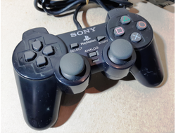 №006 "Midnight Black" Оригинальный SONY Контроллер для PlayStation 2 PS2 DualShock 2
