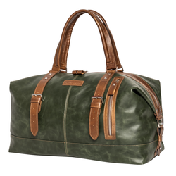 Кожаная дорожная сумка Campora Premium dark green (арт. 
4019-11)