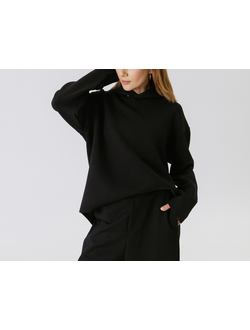 Худи женское из вискозы (черный)