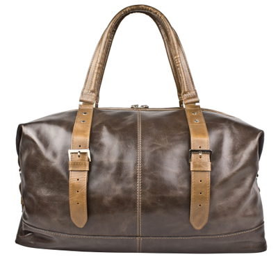 Кожаная дорожная сумка Campora Premium dark brown (арт. 
4019-52)