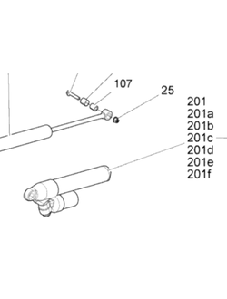 Амортизатор задний оригинал BRP 503193800 для BRP LYNX/Ski-Doo