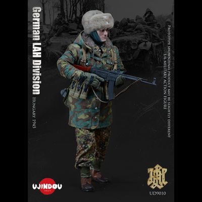 ПОВРЕЖДЕНА УПАКОВКА - Немецкий солдат в Венгрии, 1945 г - КОЛЛЕКЦИОННАЯ ФИГУРКА 1/6 WWII German LAH Division Hungary 1945 (UD9010) - UJINDOU