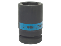 Головка торцевая ударная глубокая шестигранная 1", 36 мм KING TONY 843536M
