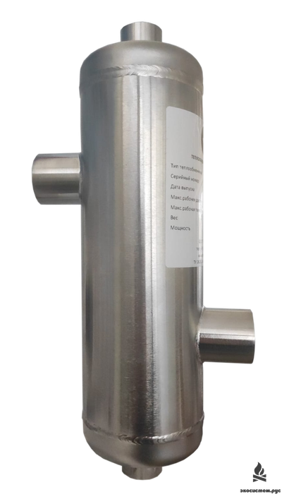 Кожухотрубчатый теплообменник для бассейна 75 квт