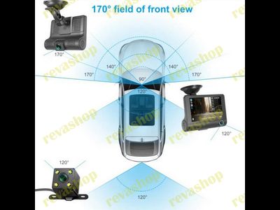 Видеорегистратор 3в1 Video Cardvr Full HD 1080p с 3 камерами запись салона