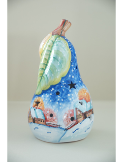 Зимняя груша (подсвечник)