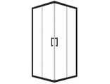 Душевая ширма Фикс Блэк 800*800*1900мм