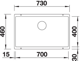 Мойка Blanco Subline 700-U с отв.арм. InFino, 526001