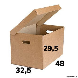 Коробка картонная Архивная 48 x 32,5 x 29,5 см