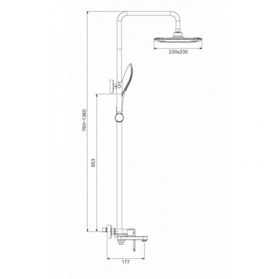 Душевая система Gappo G2448 белый
