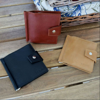 зажим для купюр кожаный женский Mini