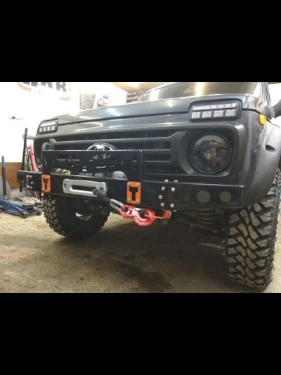 Буксировочная проушина ZST "Hummer Style" 2.5т. крепление на крашбокс 1 шт.